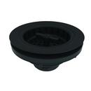 3-1/2 in. Large Basket Strainer with Wing Nut in Flat Black