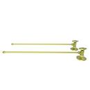 Toilet 1/2 in x 3/8 in. x 21-5/16 in. Supply Kit in Satin Brass - PVD