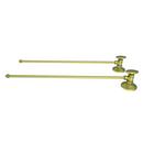 Brasstech Antique Brass Toilet 1/2 in x 3/8 in. x 21-5/16 in. Supply Kit 