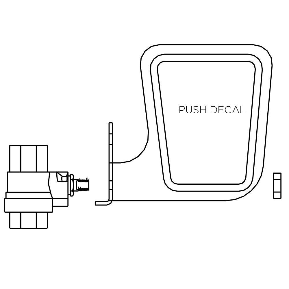 Speakman Polished Chrome 1/2 in. Stainless Steel Stay Open Ball Valve with Push Handle 
