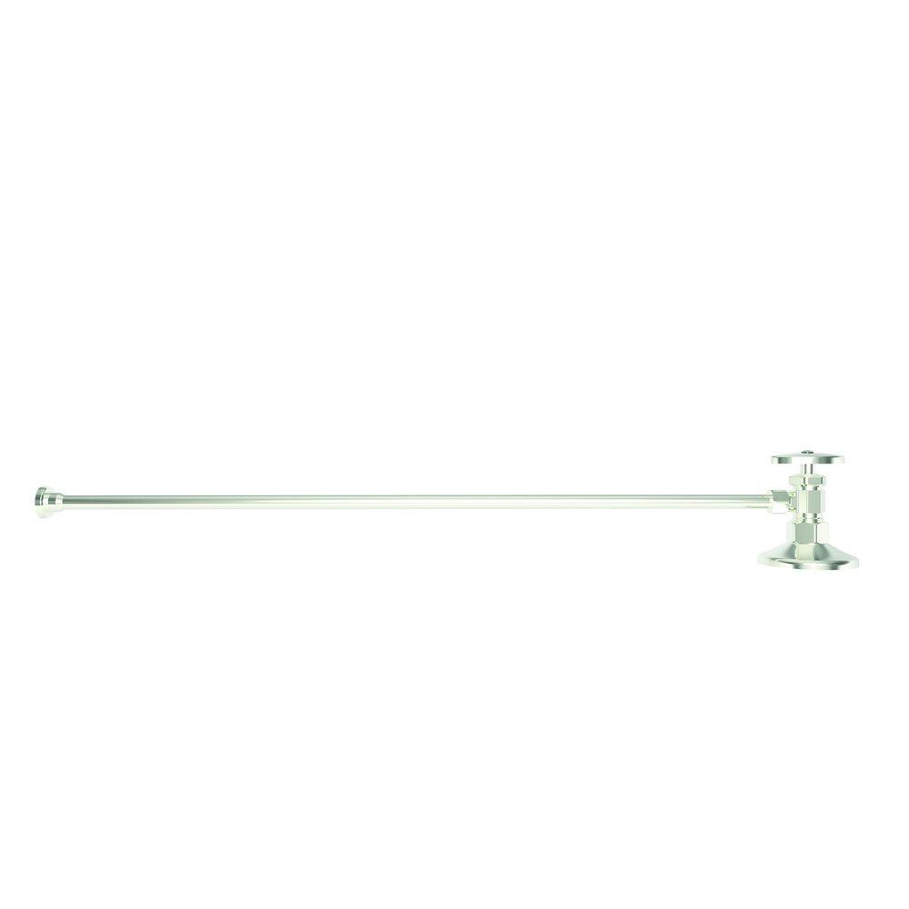 Brasstech Polished Nickel - Natural Toilet 1/2 in x 3/8 in. x 21-1/4 in. Supply Kit 