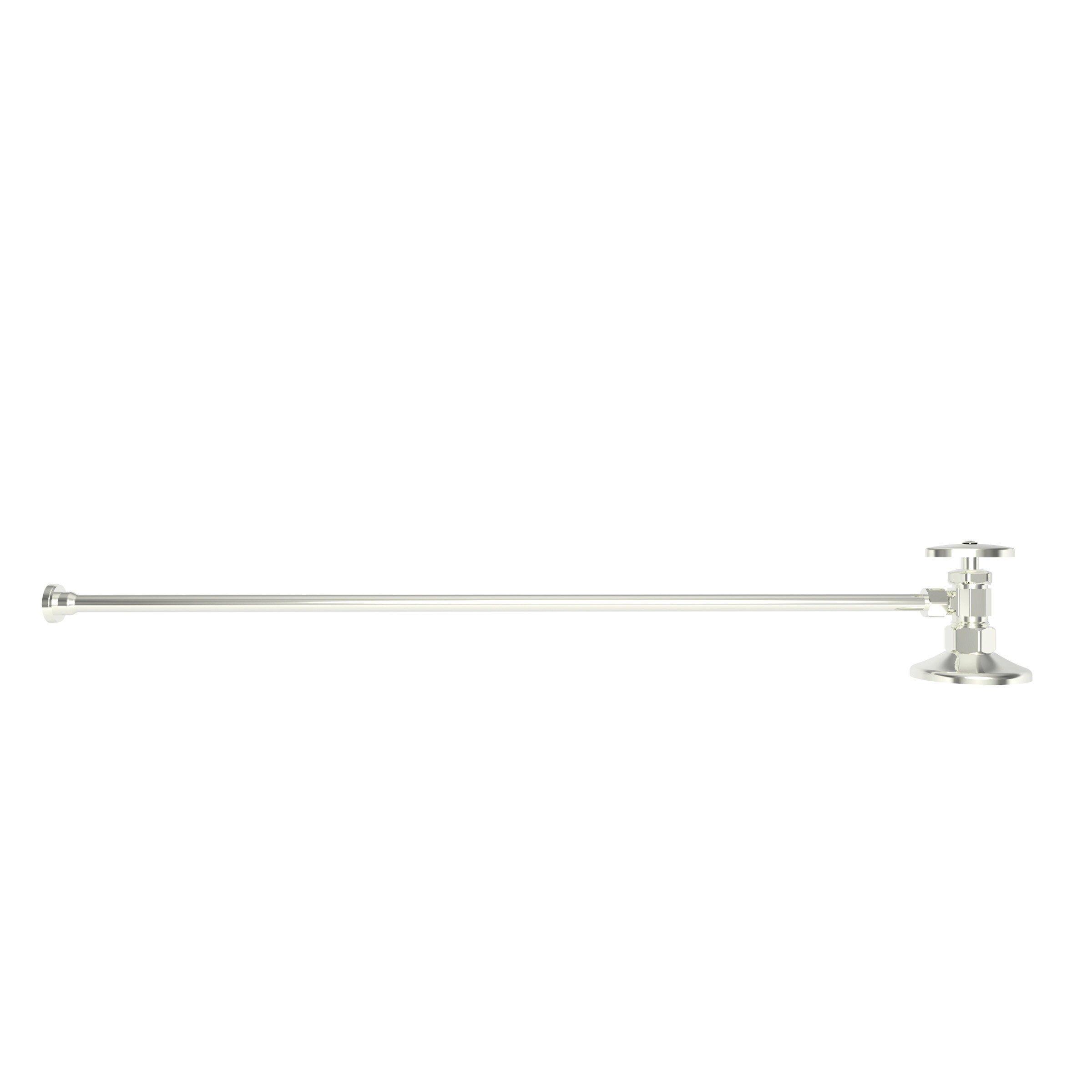 Brasstech Polished Nickel - Natural 8 x 20 in. Flat Head Toilet Supply Kit 