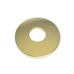 2-3/8 in. Solid Brass Flange in Uncoated Polished Brass - Living