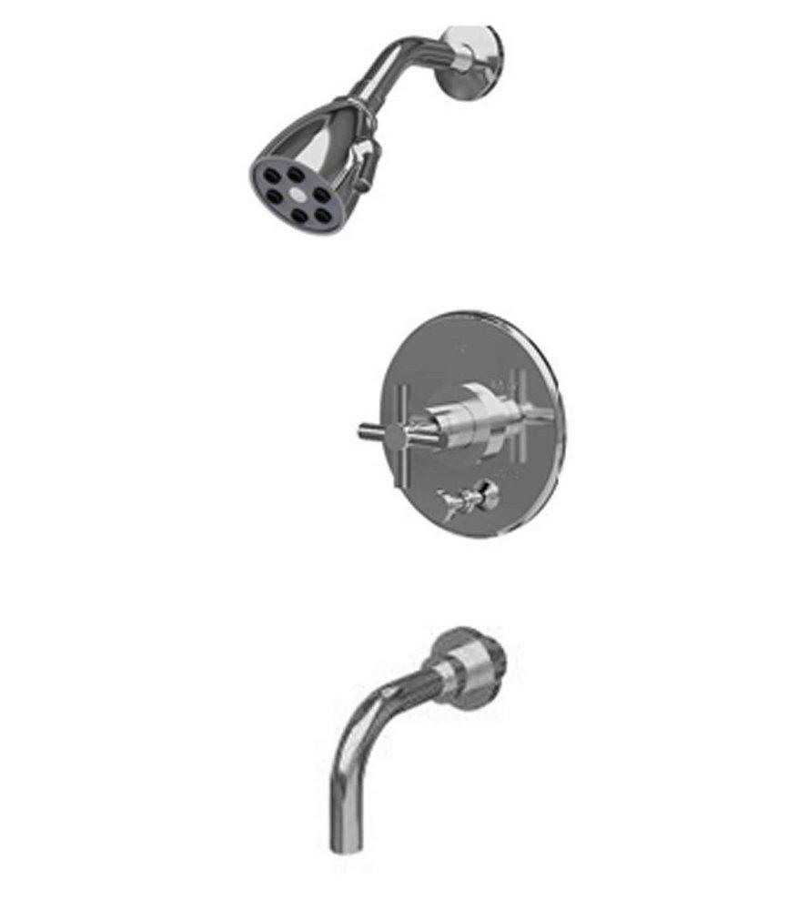 Newport Brass California Energy Commission Registered 2.0 Polished Chrome Pressure Balance Tub and Shower Trim Set 