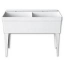 Florestone White Double Utility Sink 