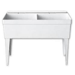 Double Utility Sink in White