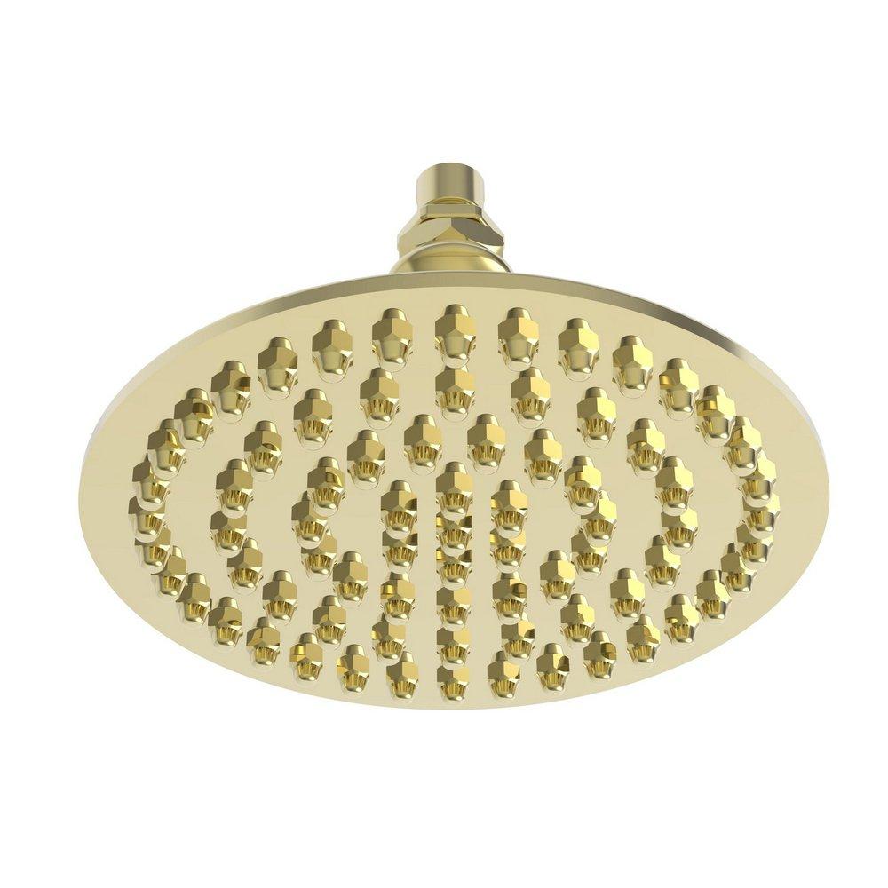 Newport Brass Uncoated Polished Brass - Living Single Wide and Rain Showerhead 