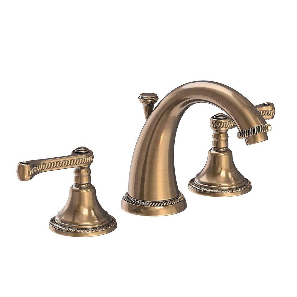 Newport Brass Antique Brass Two Handle Widespread Bathroom Sink Faucet 