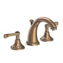 Two Handle Widespread Bathroom Sink Faucet in Antique Brass