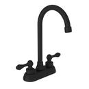 Newport Brass Flat Black Two Handle Lever Bar Faucet 
