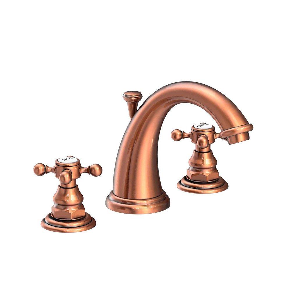 Newport Brass Antique Copper Two Handle Widespread Bathroom Sink Faucet 