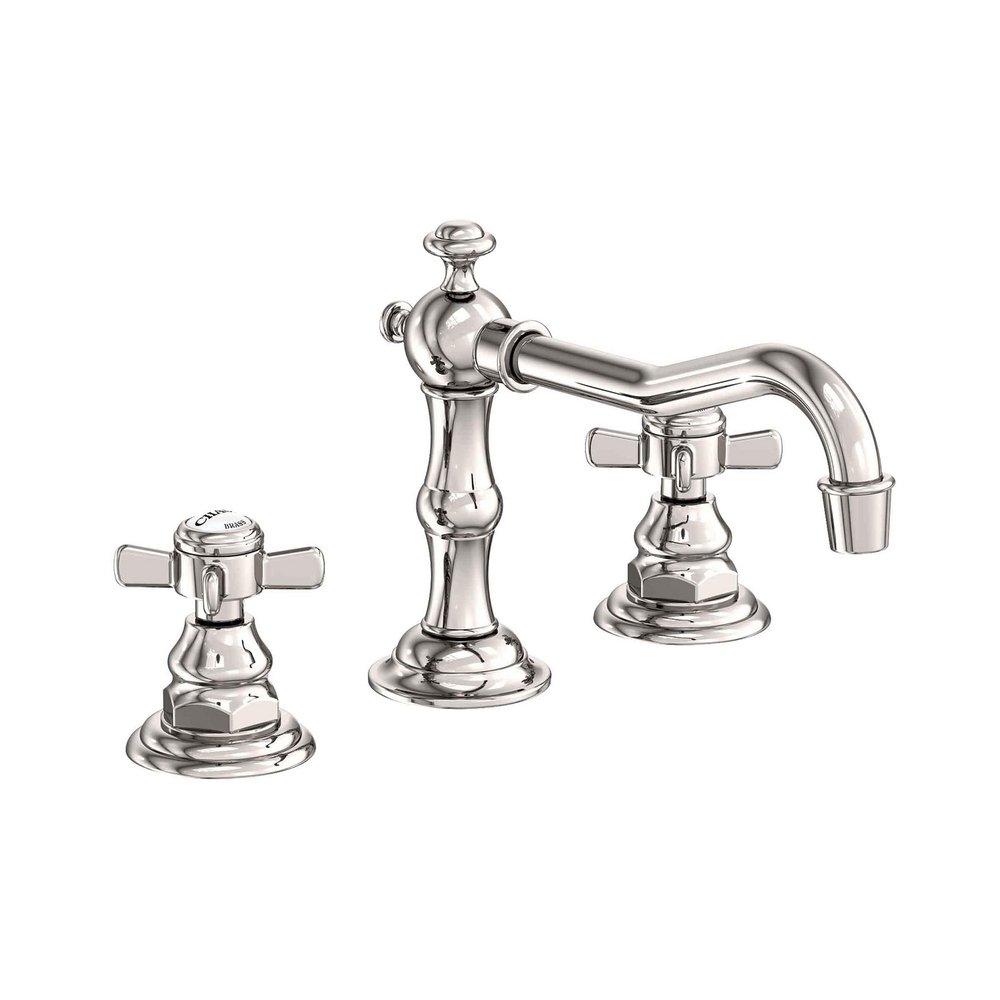 Newport Brass Polished Nickel - Natural Two Handle Bathroom Sink Faucet 