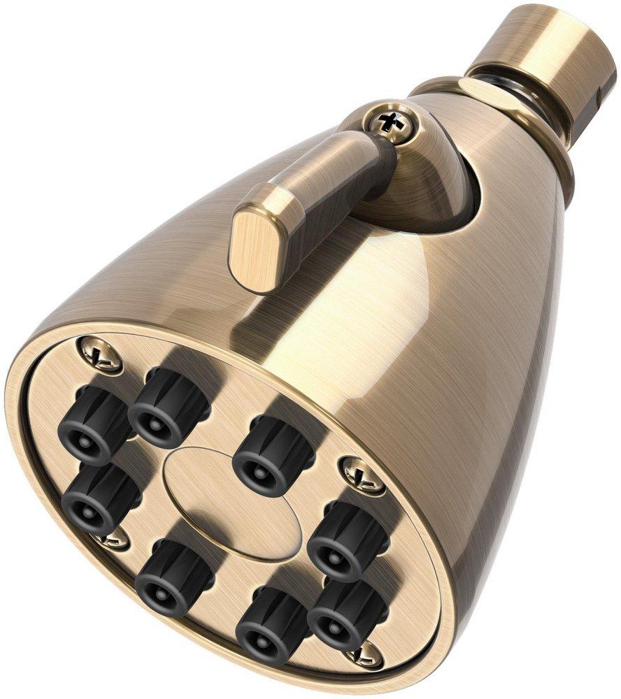Newport Brass Antique Brass Single Function Jet Showerhead 