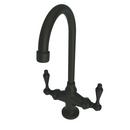 Prep Sink or Bar Faucet with Double Lever Handle in Oil Rubbed Bronze