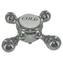 Newport Brass Polished Chrome Cold Cross Handle Only for 9481 and 9483 Pot Fillers 
