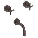 Two Handle Wall Mount Tub Filler in Oil Rubbed Bronze