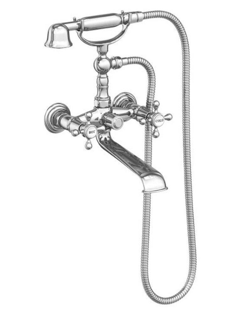 Newport Brass Antique Brass Two Handle Wall Mount Filler 