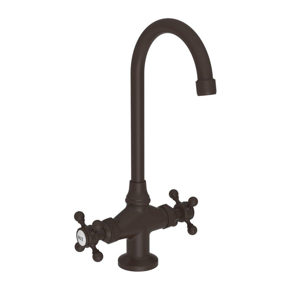 Newport Brass Oil Rubbed Bronze Prep Sink or Bar Faucet with Double Cross Handle 