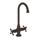 Prep Sink or Bar Faucet with Double Cross Handle in Oil Rubbed Bronze