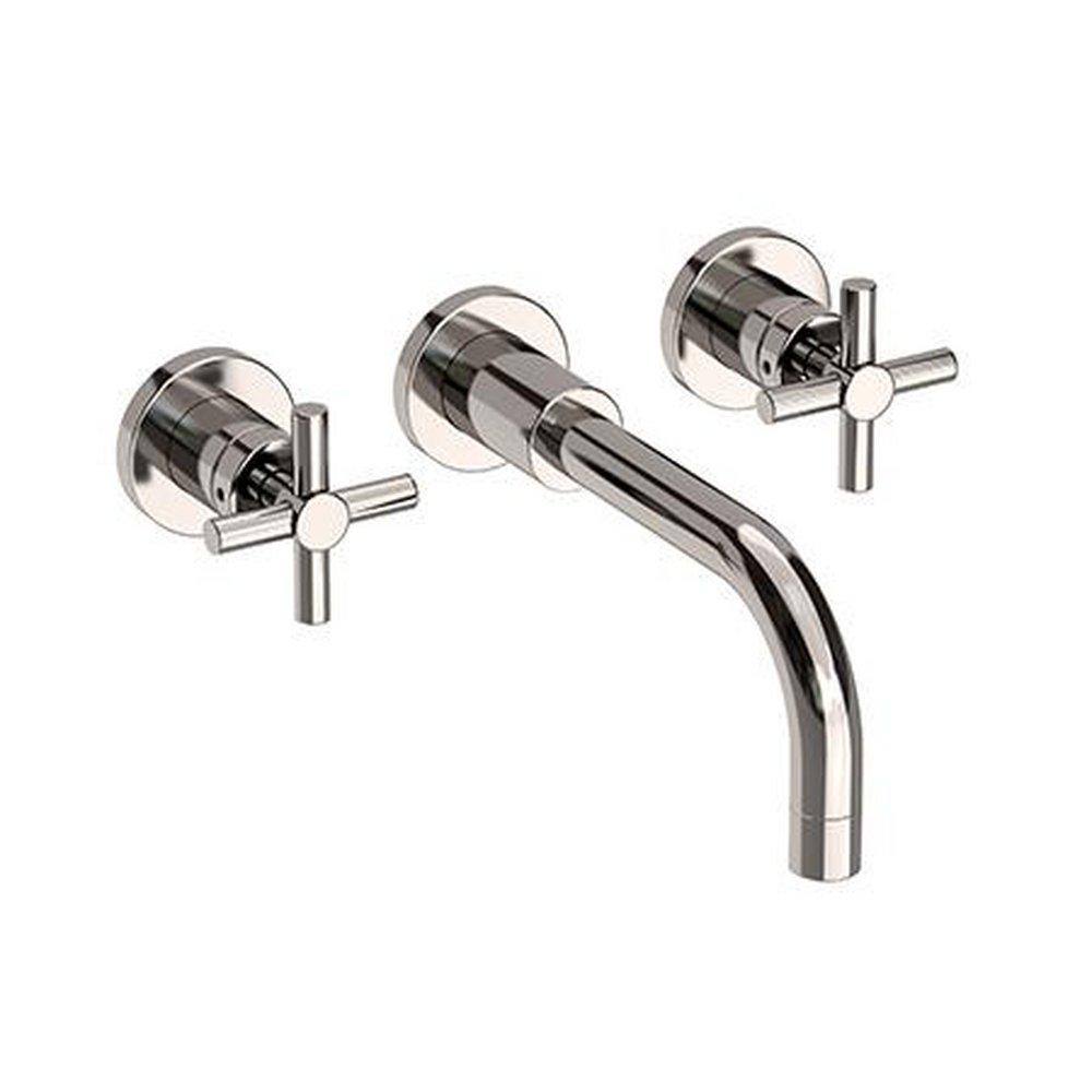 Newport Brass Polished Nickel - Natural Two Handle Widespread Bathroom Sink Faucet 