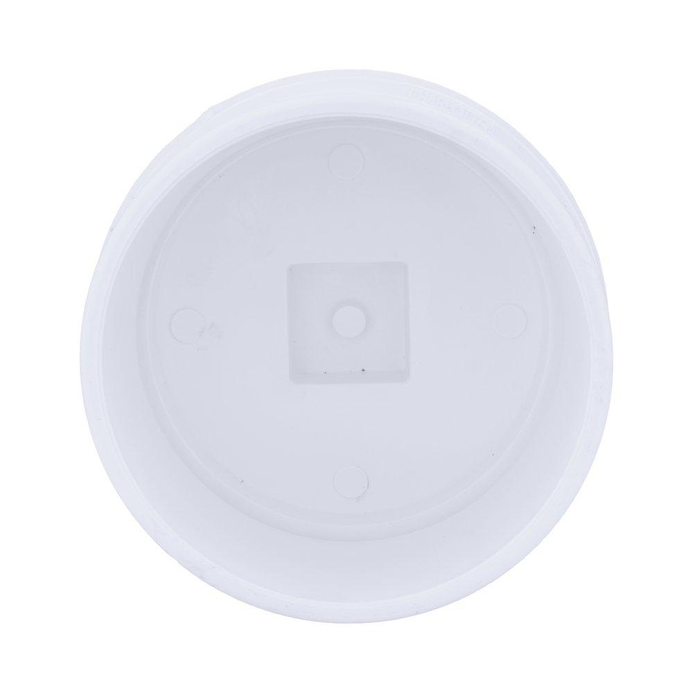 White PVC DWV Fitting Cleanout with Plug 