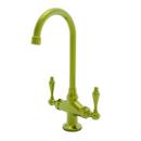 Newport Brass Satin Brass - PVD Prep Sink or Bar Faucet with Double Lever Handle 