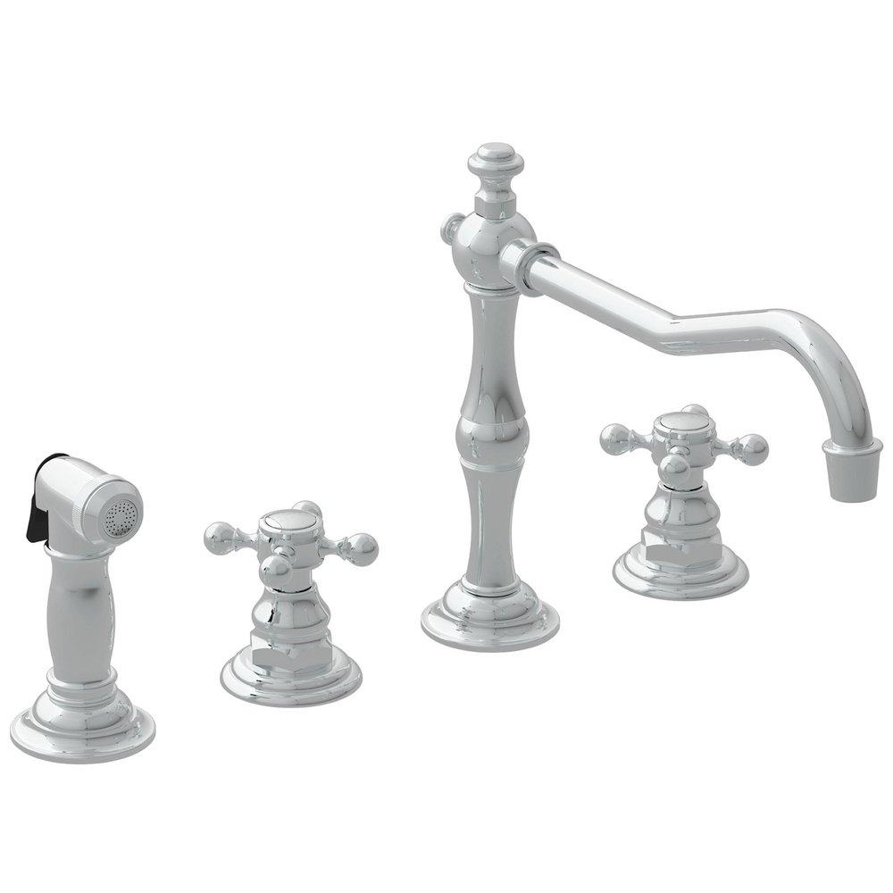 Newport Brass Polished Nickel - Natural Two Handle Kitchen Faucet 