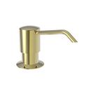 Deck Mount Soap and Lotion Dispenser in Uncoated Polished Brass - Living