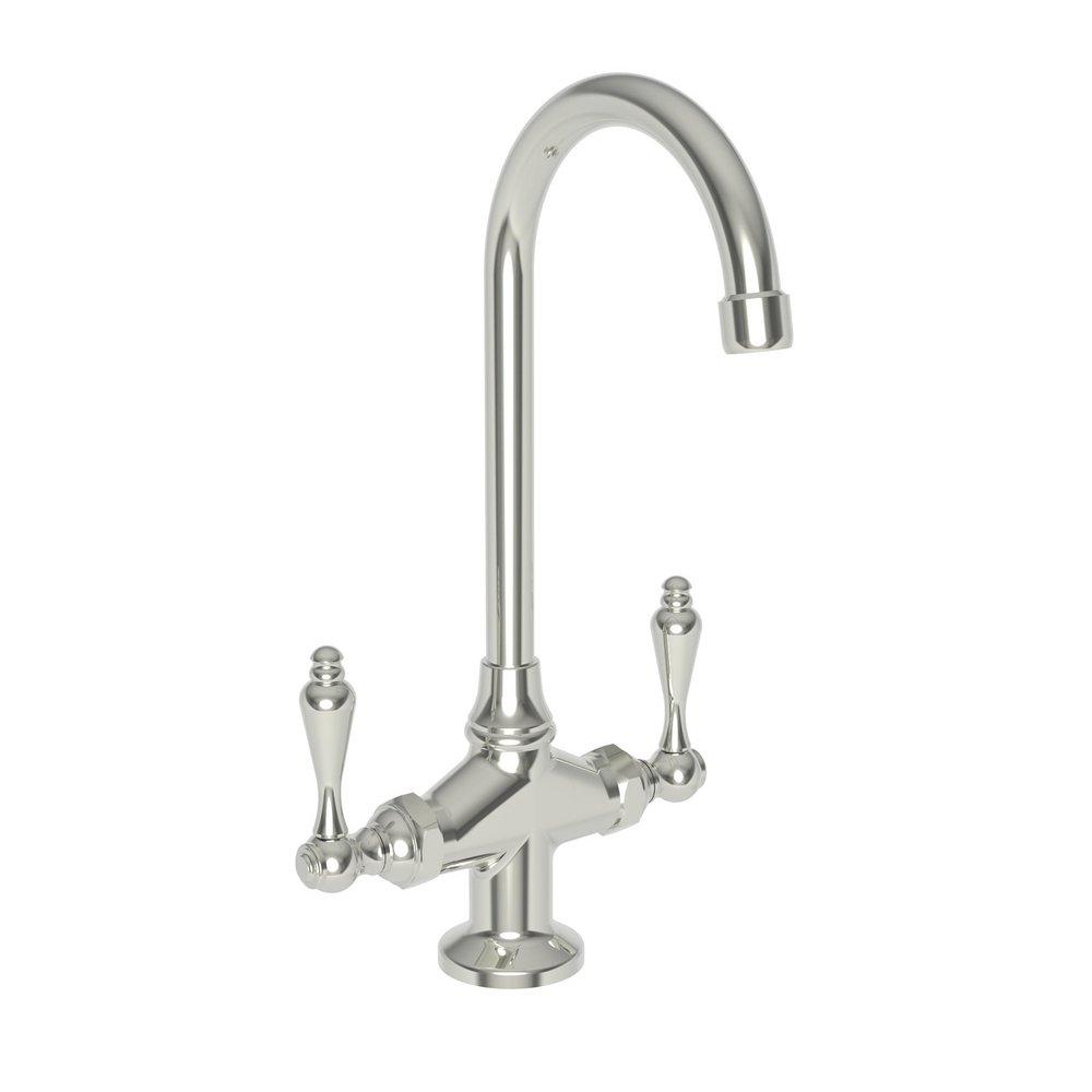 Newport Brass Polished Nickel - Natural Prep Sink or Bar Faucet with Double Lever Handle 