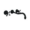 Newport Brass Flat Black Two Handle Widespread Bathroom Sink Faucet 