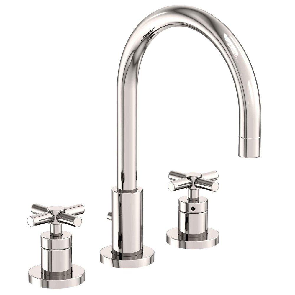 Newport Brass Polished Nickel - Natural Two Handle Bathroom Sink Faucet 