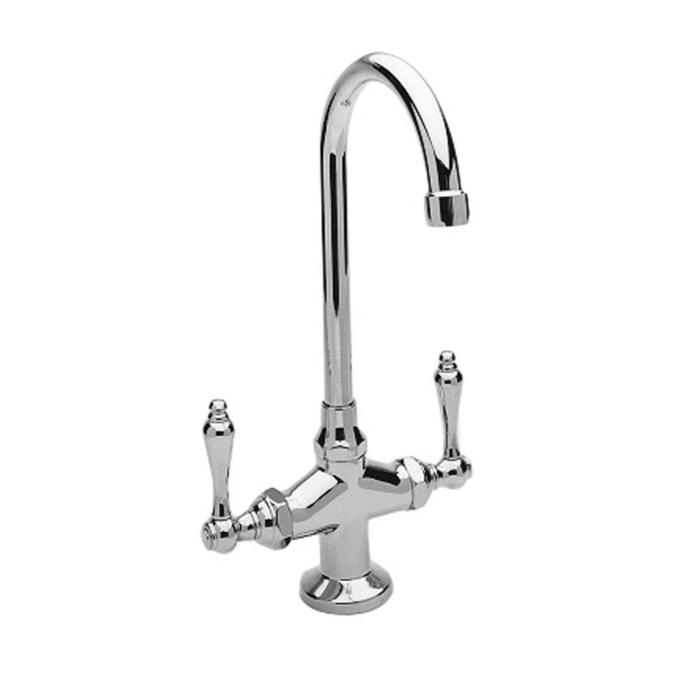 Newport Brass Polished Chrome Prep Sink or Bar Faucet with Double Lever Handle 
