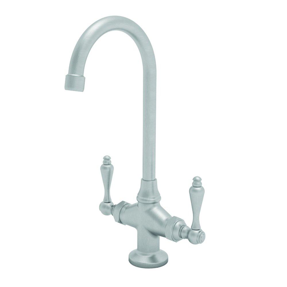 Newport Brass Satin Nickel - PVD Prep Sink or Bar Faucet with Double Lever Handle 