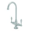 Prep Sink or Bar Faucet with Double Lever Handle in Satin Nickel - PVD