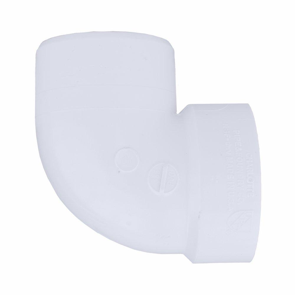 White PVC DWV 90&deg; Street Vent Elbow 