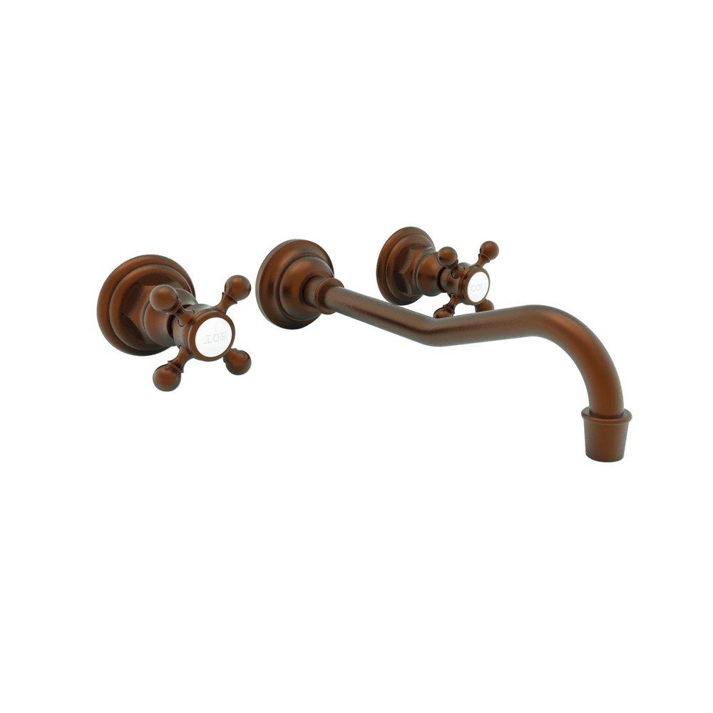 Newport Brass Antique Copper Two Handle Widespread Bathroom Sink Faucet 