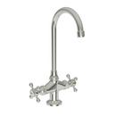Newport Brass Polished Nickel - Natural Prep Sink or Bar Faucet with Double Cross Handle 
