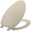 Elongated Closed Front Toilet Seat with Cover in Bone