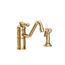 Newport Brass Uncoated Polished Brass - Living Single Handle Kitchen Faucet 
