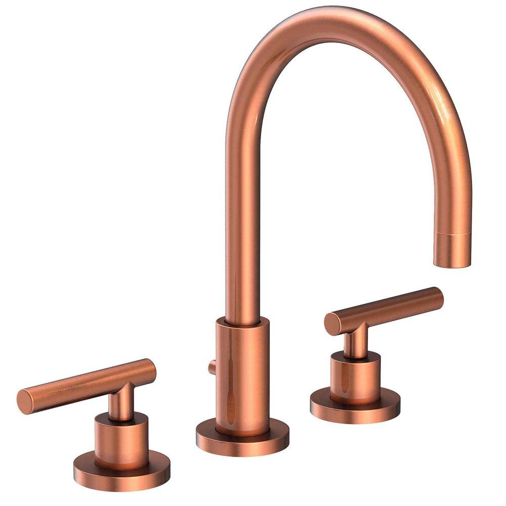 Two Handle Widespread Bathroom Sink Faucet in Antique Copper 