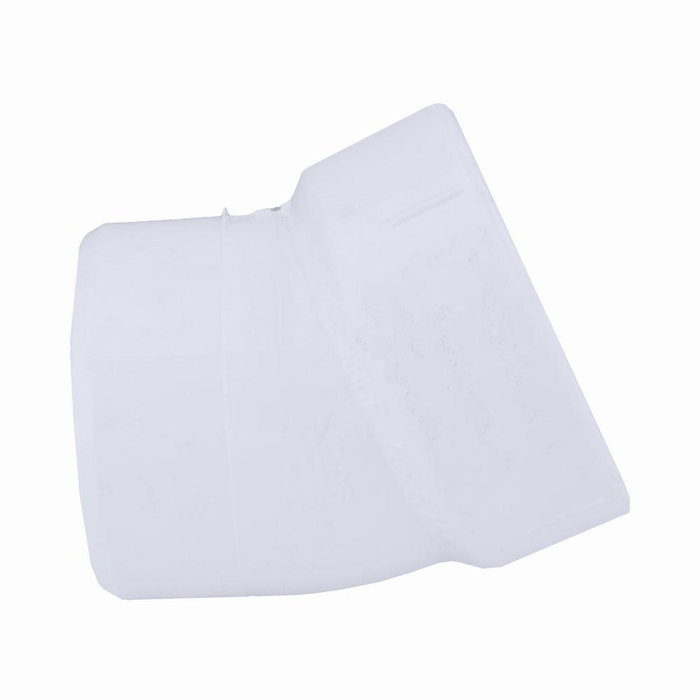 White PVC DWV 22-1/2&deg; Street Elbow 
