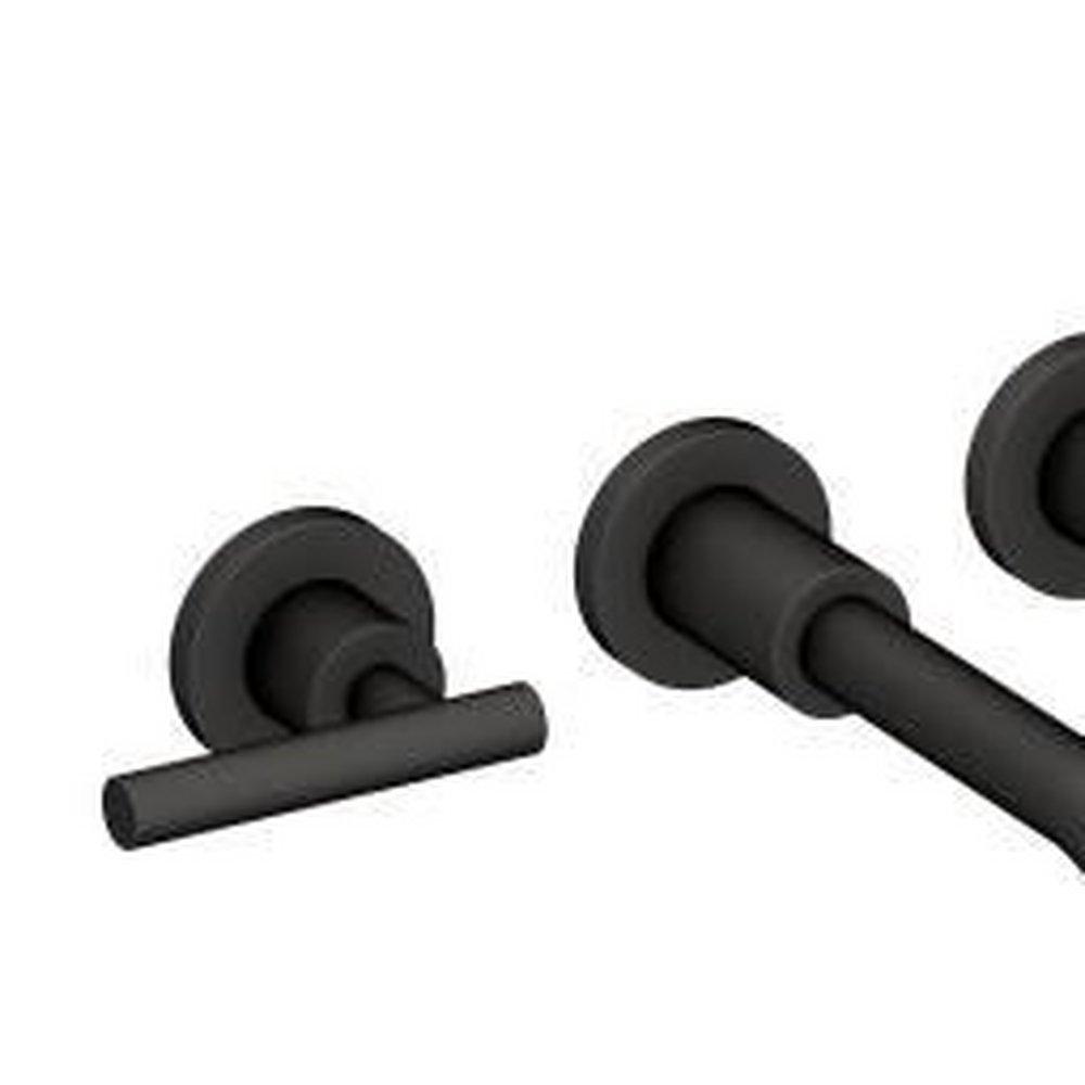 Newport Brass Flat Black Two Handle Widespread Bathroom Sink Faucet 