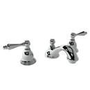 1.2 gpm 3-Hole Widespread Bathroom Faucet with Double Lever Handle and Pop-Up Drain Assembly in Polished Nickel - Natural