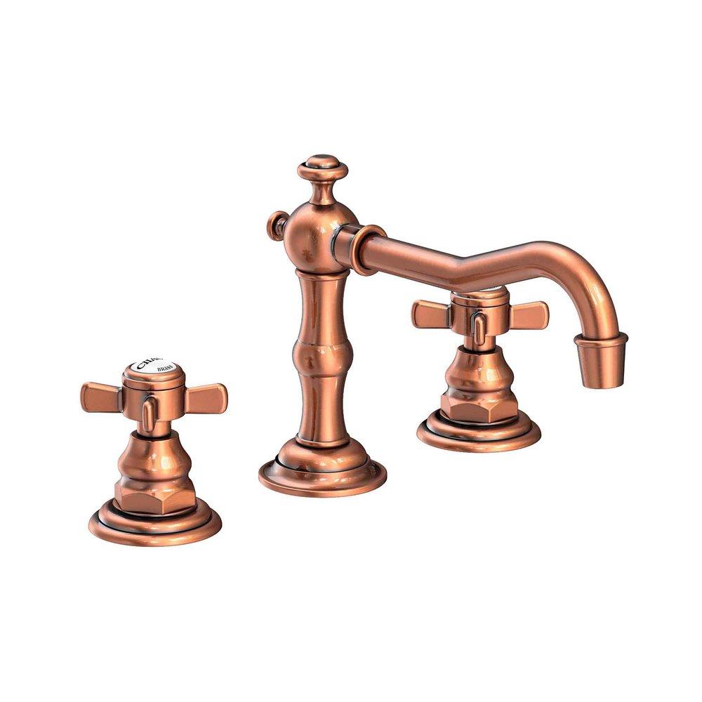 Newport Brass Antique Copper Two Handle Bathroom Sink Faucet 
