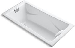 72 x 36 in. Soaker Drop-In Bathtub with Reversible Drain in White