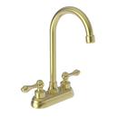 Newport Brass Satin Brass - PVD Prep Sink or Bar Faucet with Double Lever Handle 