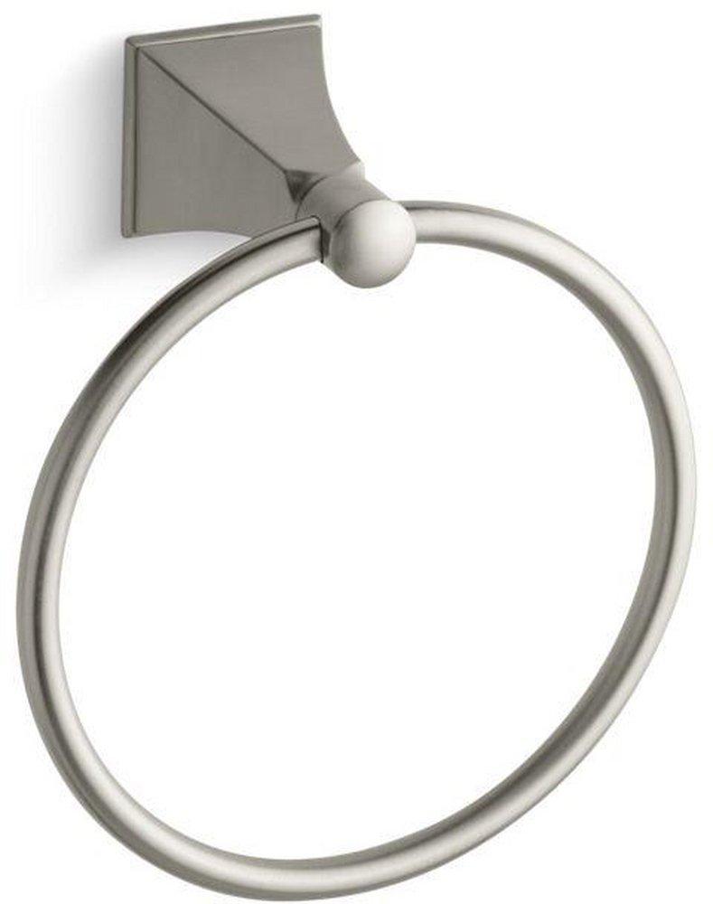 KOHLER Vibrant&reg; Brushed Nickel Round Closed Towel Ring 
