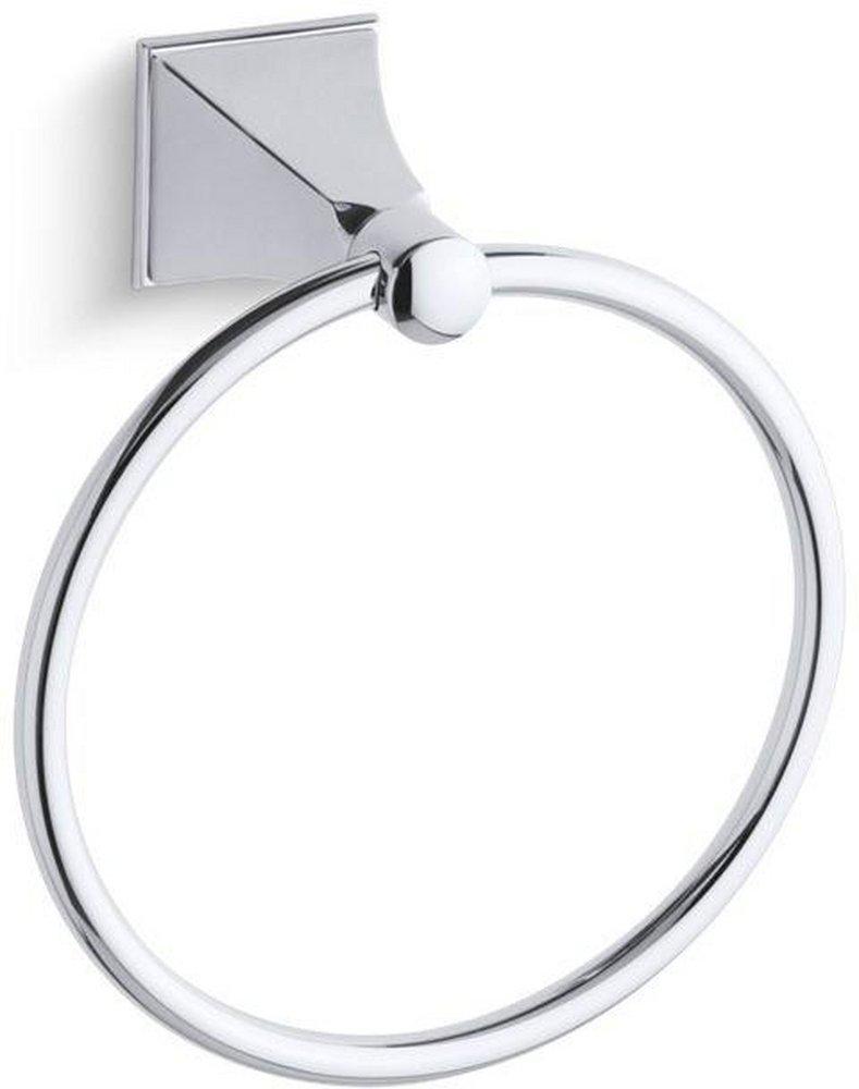 KOHLER Polished Chrome Round Closed Towel Ring 