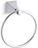 KOHLER Polished Chrome Round Closed Towel Ring 