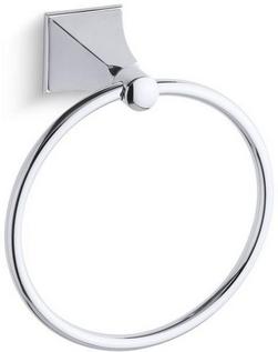 Round Closed Towel Ring in Polished Chrome